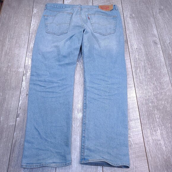 Levis Mens 501 XX Jeans 36x30 Original Straight Leg Button Fly Blue Denim Pants - Picture 3 of 10